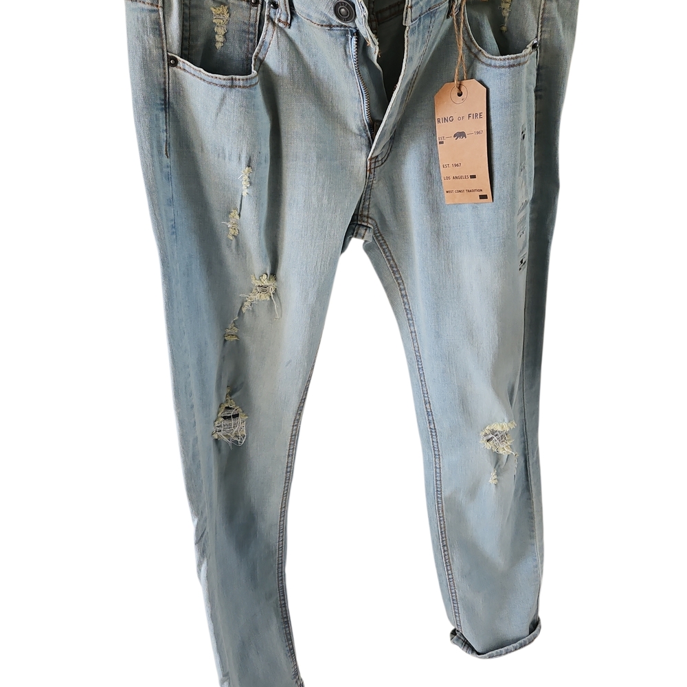 Men's Ring of Fire Light Blue Denim Jeans